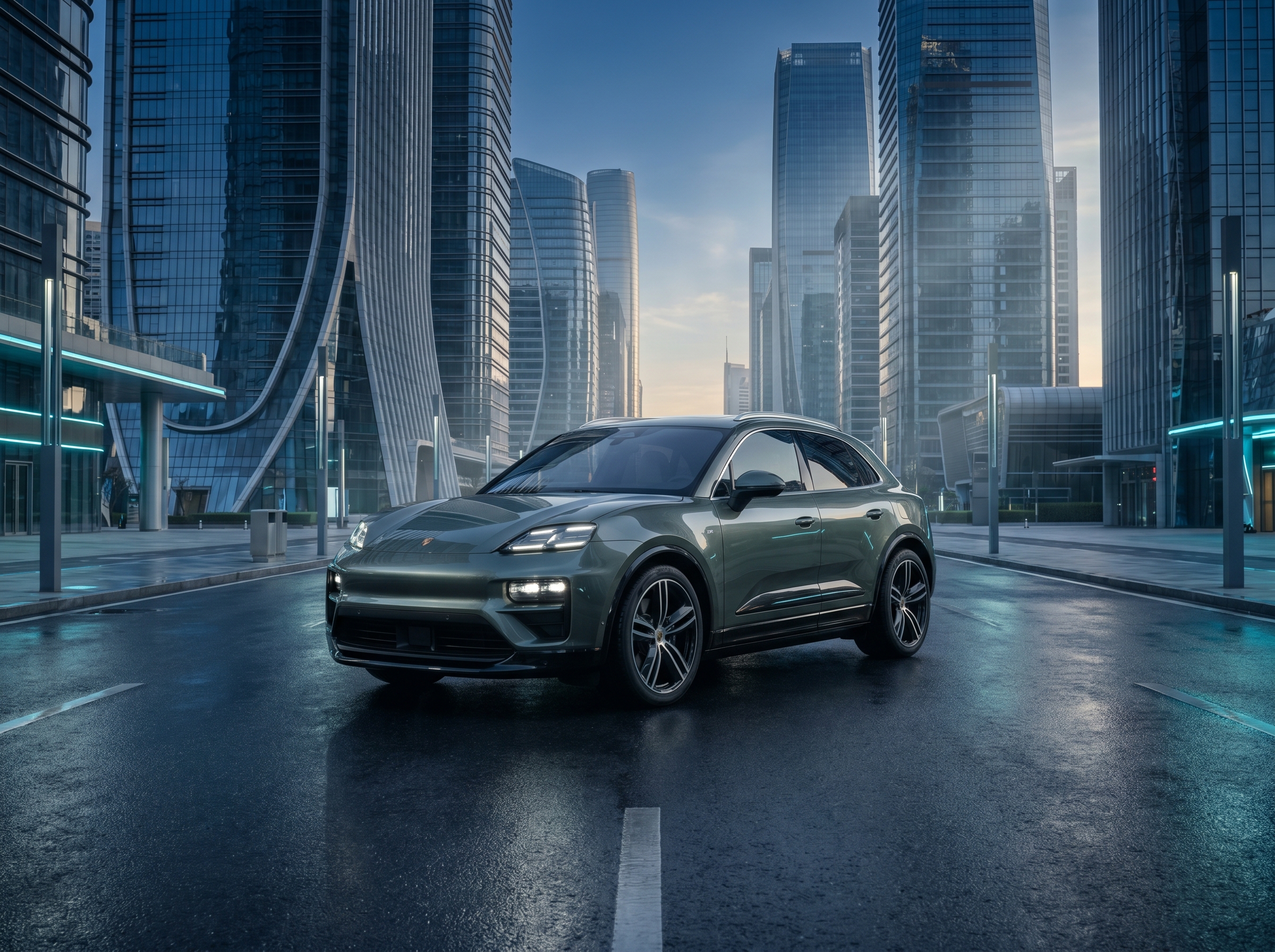 Porsche Macan 4 Electric em destaque